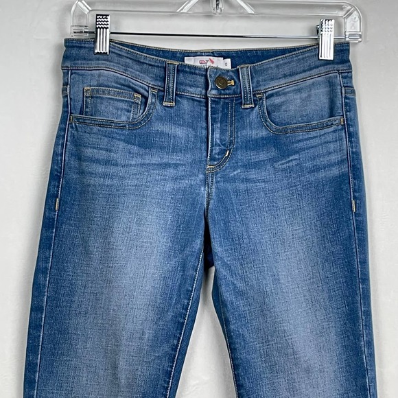 VINEYARD VINES Ripley Wash Skinny Denim, Women’s Logo Jeans with Stretch‎ SIZE 0 - Picture 3 of 12